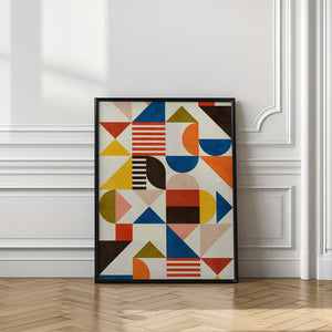 Tablou înramat „Bauhaus Fun” de Ana Rut Bre