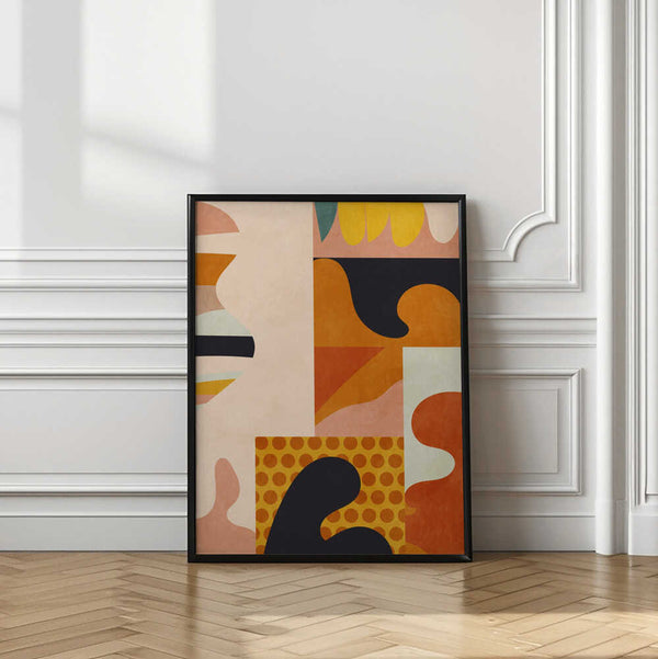 Tablou înramat „Playing Around Shapes 5” de Ana Rut Bre