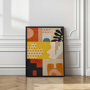 Tablou înramat „Playing Around Shapes 6” de Ana Rut Bre