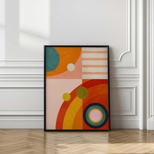 Tablou înramat „Playing Around Shapes 3” de Ana Rut Bre