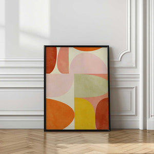 Tablou înramat „Warm Pastel Geometry” de Ana Rut Bre