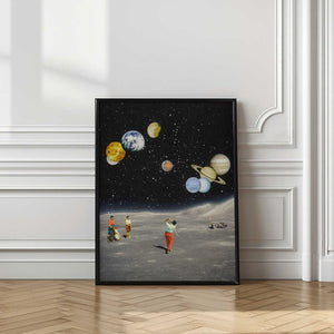 Tablou înramat „Space Golf” de Taudalpoi