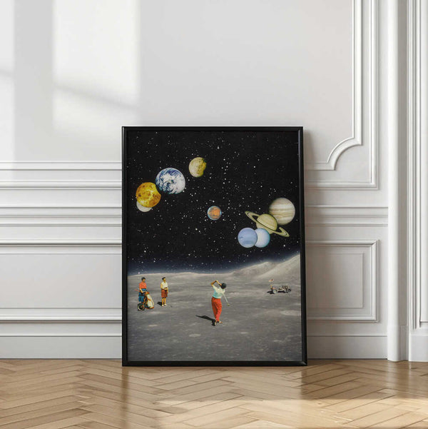 Tablou înramat „Space Golf” de Taudalpoi