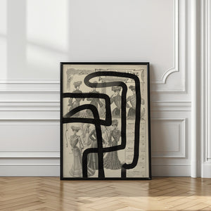 Tablou înramat „Abstract paper I” de Studio Palette