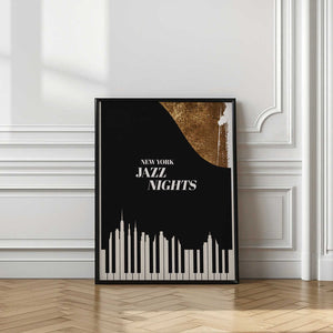 Tablou înramat „Jazz Nights” de Kubistika