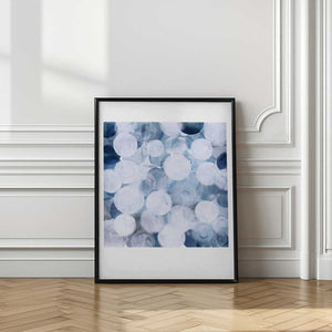 Tablou înramat „Blue Bubbles” de Louise van Terheijden