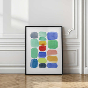 Tablou înramat „Color Blocks I” de Louise van Terheijden