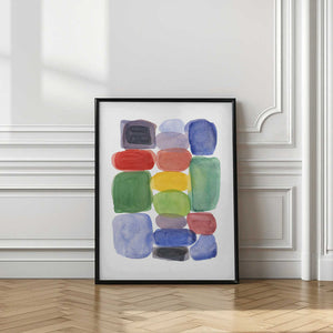 Tablou înramat „Color Blocks 2” de Louise van Terheijden
