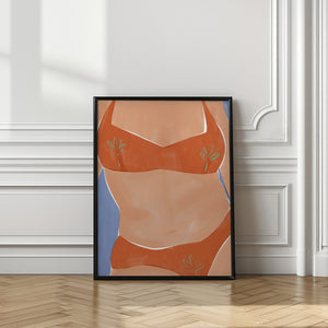 Tablou înramat „Bikini Babe” de Ivy Green Illustrations