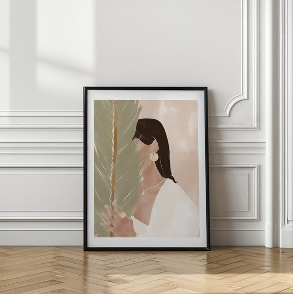 Tablou înramat „Plant Girl” de Ivy Green Illustrations