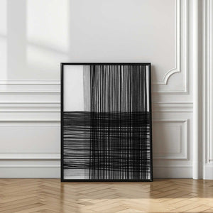 Tablou înramat „Black And Gray Lines Creating A Grid Pattern” de Shot by Clint