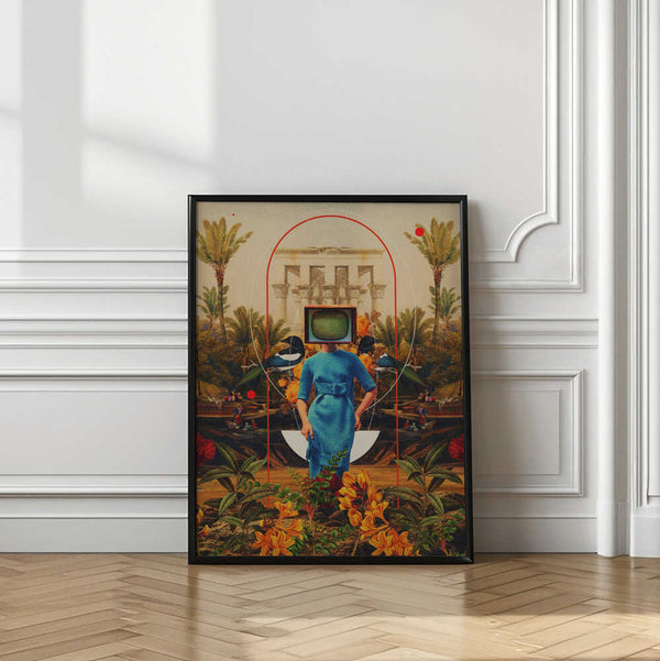 Tablou înramat „Her Asymmetries” de Frank Moth