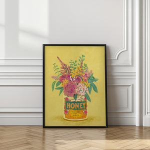 Tablou înramat „Flowers In a vintage Honey Can” de Raissa Oltmanns