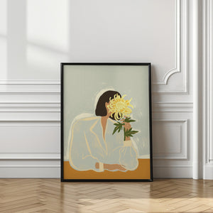 Tablou înramat „Thecrysanthemum” de Arty Guava