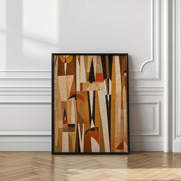 Tablou înramat „Geometric Harmony” de Treechild