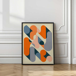 Tablou înramat „Geometrics 2” de Jazzberry Blue