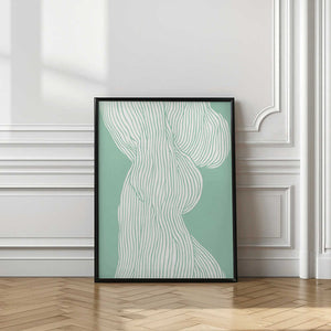 Tablou înramat „Flowing Line Elegance” de Treechild