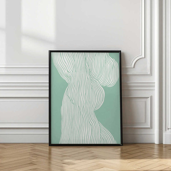 Tablou înramat „Flowing Line Elegance” de Treechild