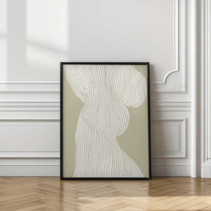 Tablou înramat „Flowing Lines Elegance” de Treechild