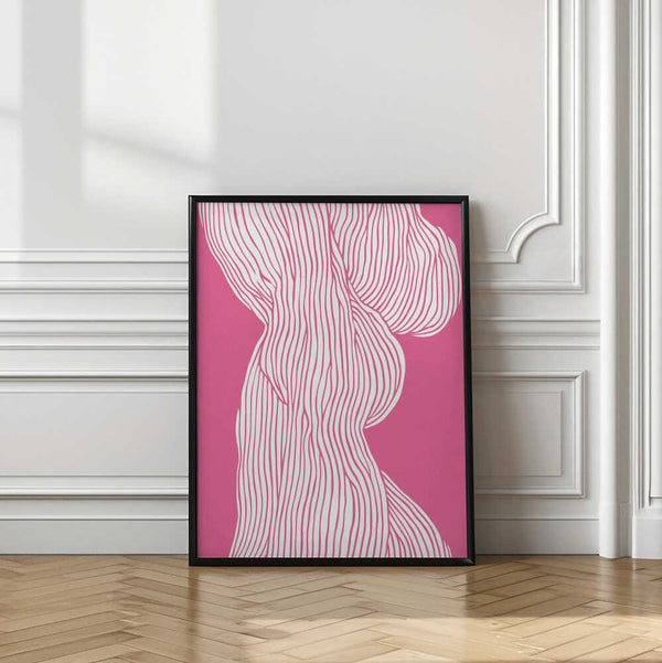 Tablou înramat „Flowing Curves” de Treechild