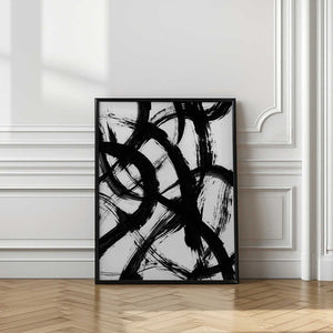 Tablou înramat „Abstract Brush Strokes 98X” de Mareike Böhmer
