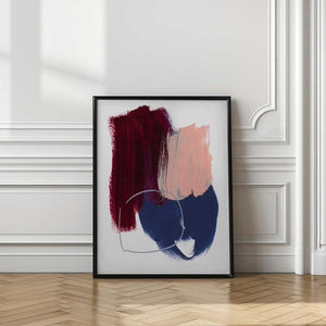 Tablou înramat „Abstract Brush Strokes 10x 300dpi” de Mareike Böhmer