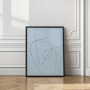 Tablou înramat „Blue Abstract” de Oju Design