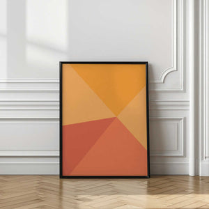 Tablou înramat „Four Triangles” de Oju Design