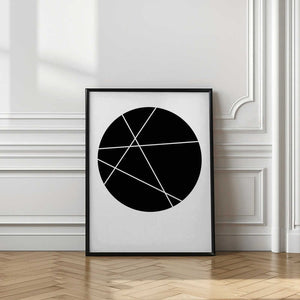 Tablou înramat „Circle Line” de Oju Design