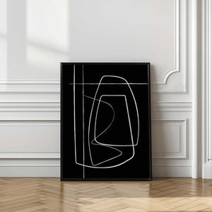 Tablou înramat „Bwlines2f Oju 2x3” de Oju Design