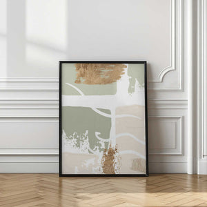 Tablou înramat „simply green-1” de Sally Ann Moss