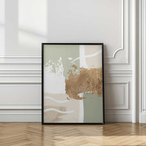 Tablou înramat „simply green-3” de Sally Ann Moss