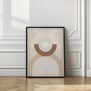 Tablou înramat „Beige Mid Century Poster” de Elena Ristova