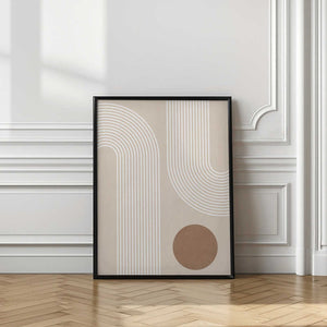 Tablou înramat „Beige Arc Poster” de Elena Ristova