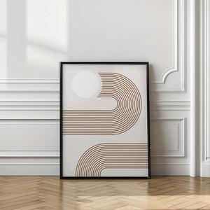 Tablou înramat „Beige Arc Poster” de Elena Ristova