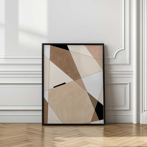 Tablou înramat „Geometric Beige art” de Elena Ristova