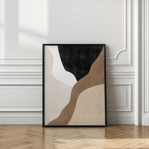 Tablou înramat „Abstract Beige and Brown Art” de Elena Ristova