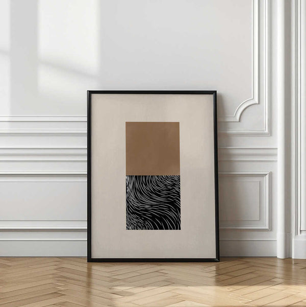 Tablou înramat „Geometric and Organic Shapes” de Elena Ristova