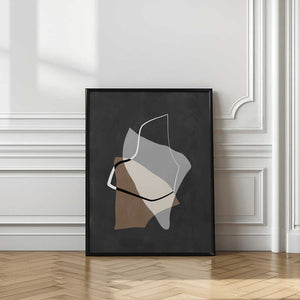 Tablou înramat „Organic Shapes in Earthy Tones” de Elena Ristova