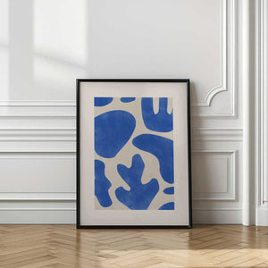 Tablou înramat „Blue Abstractions” de Elena Ristova