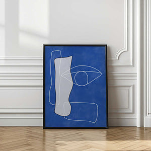 Tablou înramat „Vision in Blue” de Elena Ristova