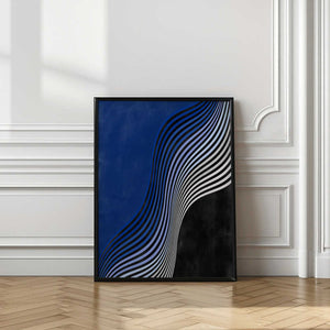 Tablou înramat „Waves of Contrast” de Elena Ristova