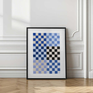 Tablou înramat „Checker Board Blues” de Elena Ristova