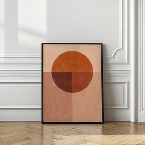 Tablou înramat „Earth Tones Balance” de Elena Ristova