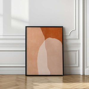 Tablou înramat „Earthy Layers” de Elena Ristova