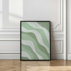 Tablou înramat „Verdant Waves” de Elena Ristova