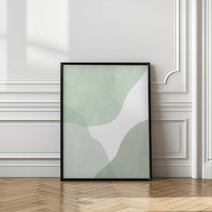 Tablou înramat „Soft Green Waves” de Elena Ristova