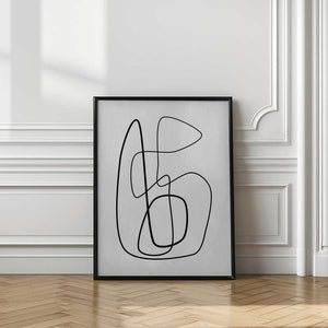 Tablou înramat „Intricate Black Line Art” de Elena Ristova