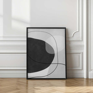 Tablou înramat „Monochrome Flow” de Elena Ristova