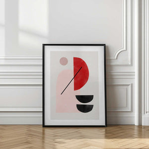 Tablou înramat „Geometric Shapes In A Minimalist Style” de Elena Ristova